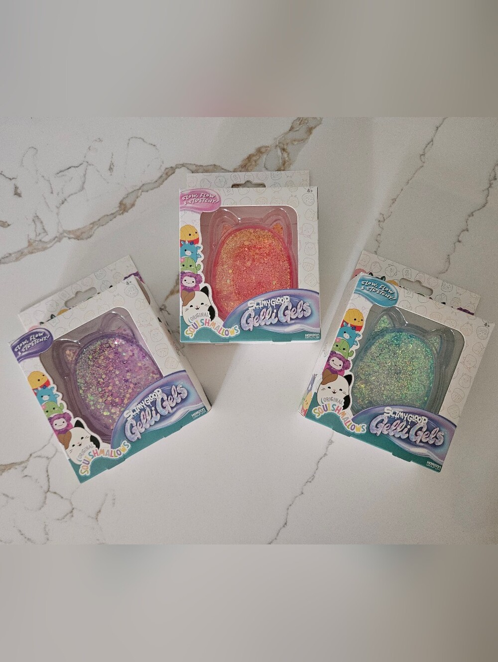 Squishmallows SlimyGloop Gelli Gels Pink Glitter
